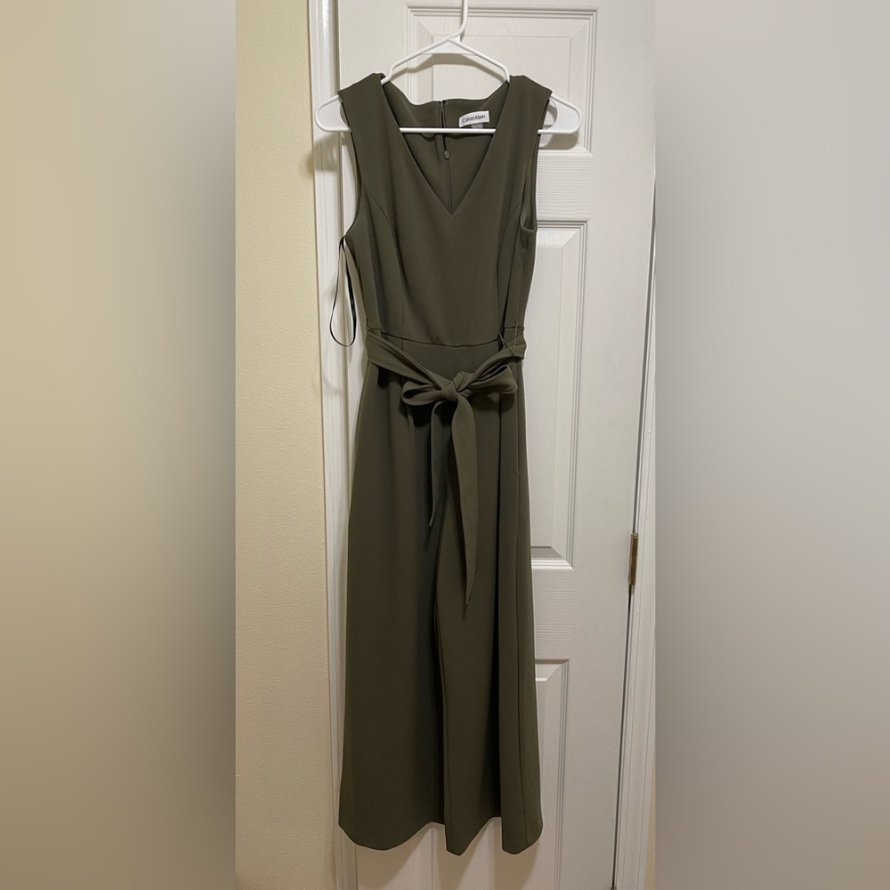 Olive Calvin Klein jumpsuit